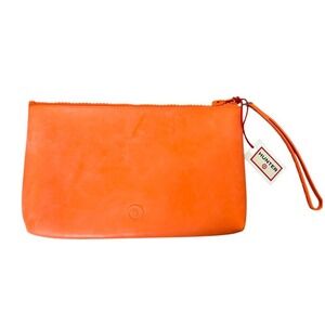 Hunter for Target Orange Wristlet Bag Pouch Rubber Bright Preppy Outdoors Autumn